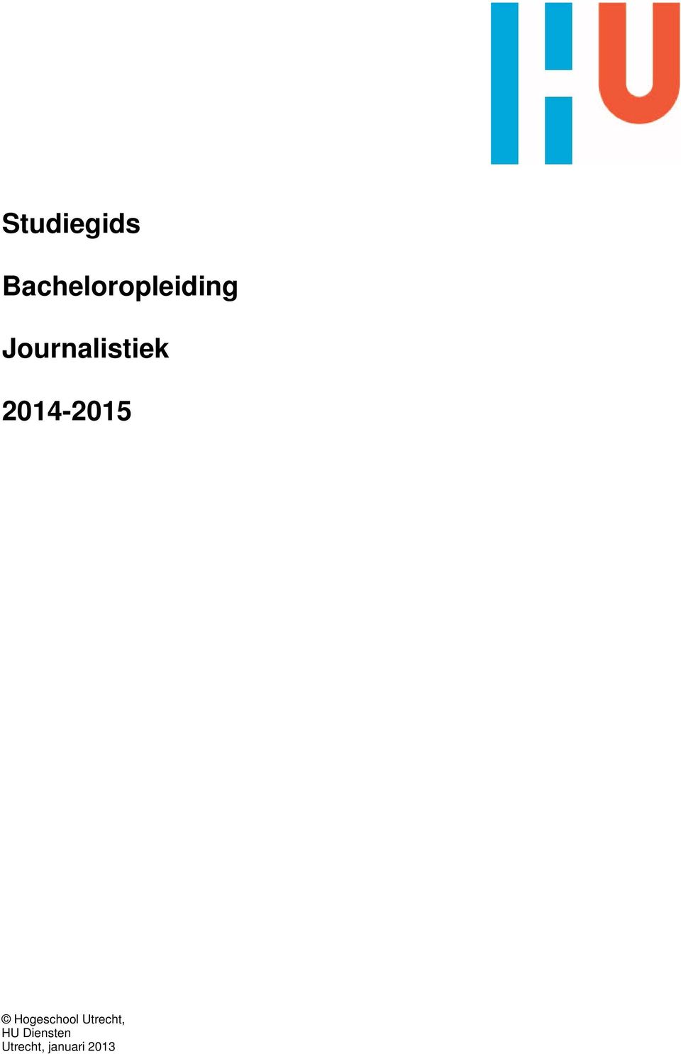 Journalistiek 2014-2015