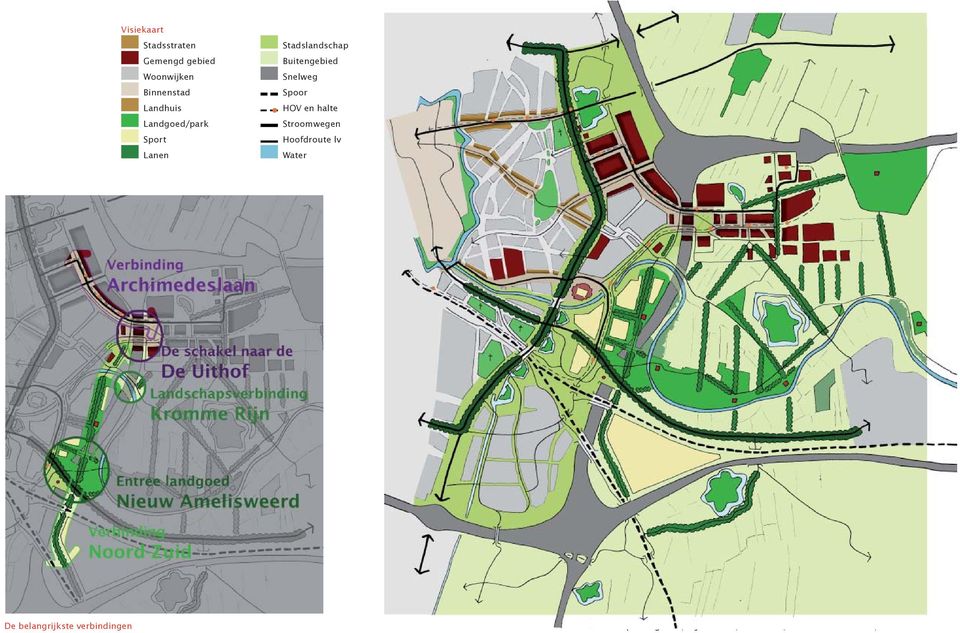 halte Stroomwegen Hoofdroute lv Water De belangrijkste verbindingen