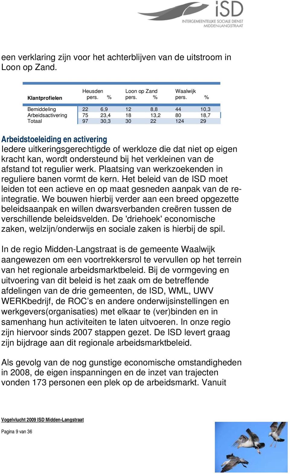 eigen kracht kan, wordt ondersteund bij het verkleinen van de afstand tot regulier werk. Plaatsing van werkzoekenden in reguliere banen vormt de kern.