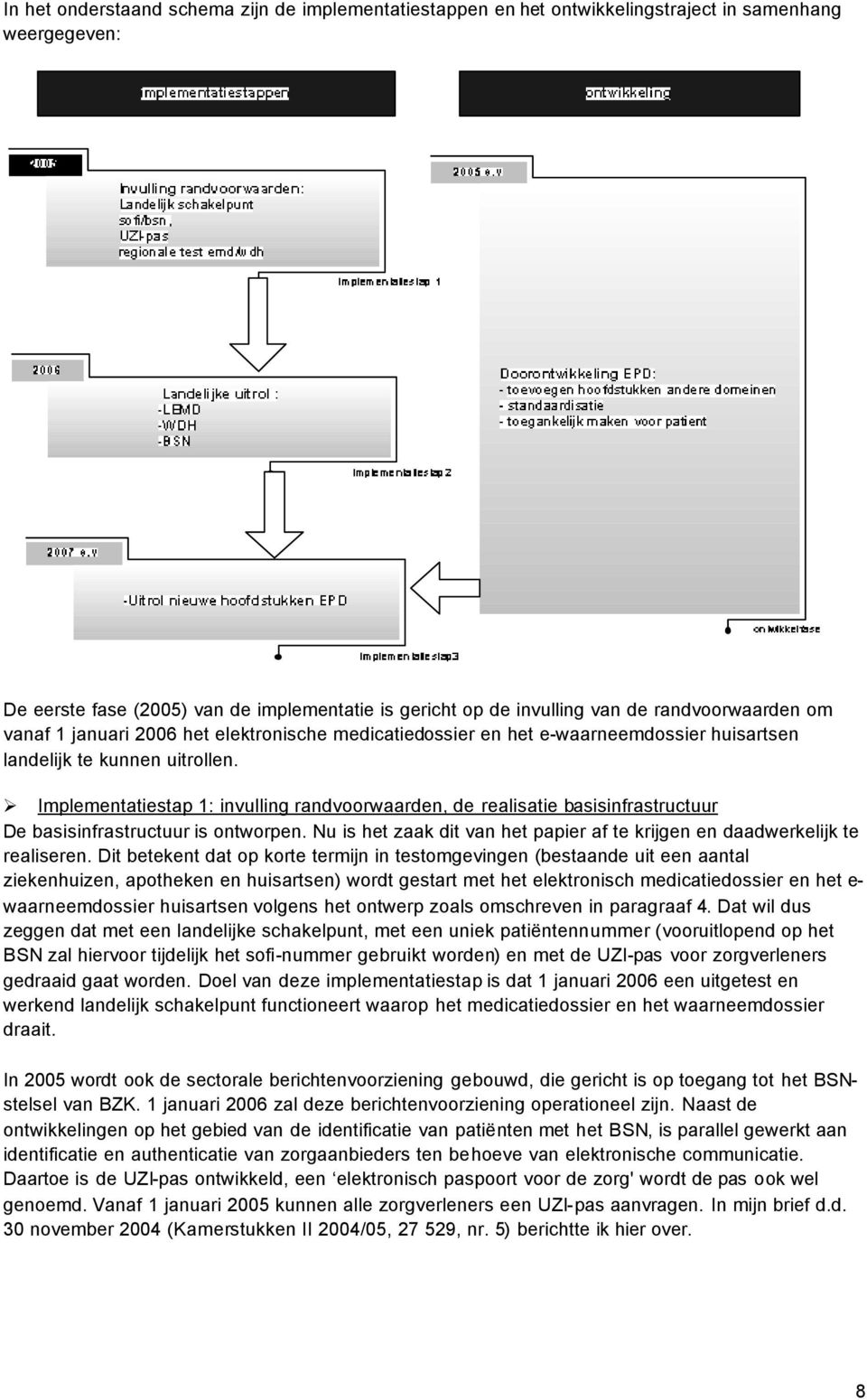 Implementatiestap 1: invulling randvoorwaarden, de realisatie basisinfrastructuur De basisinfrastructuur is ontworpen. Nu is het zaak dit van het papier af te krijgen en daadwerkelijk te realiseren.