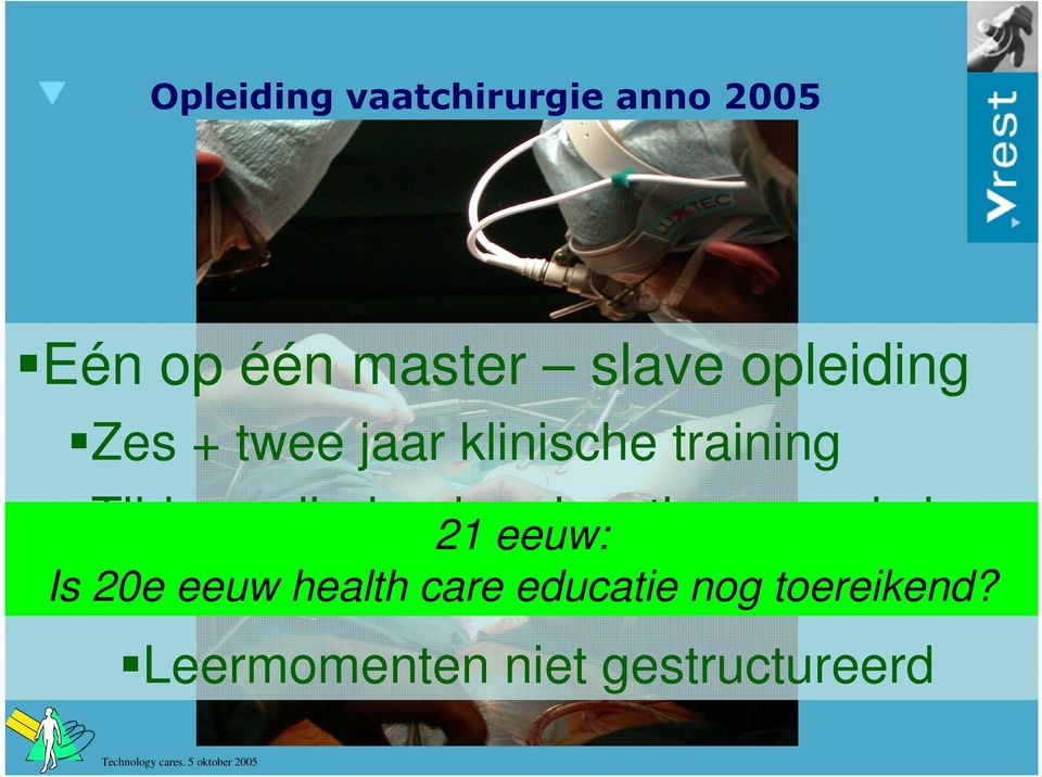 educatie op werkvloer 21 eeuw: Is 20e eeuwde health care nog