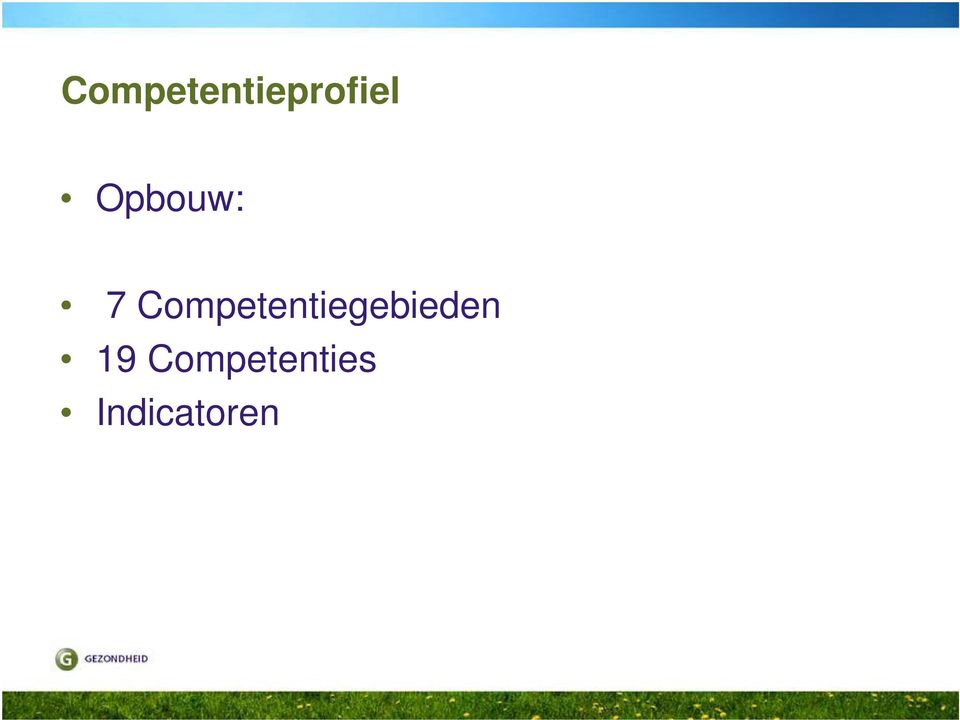 Competentiegebieden