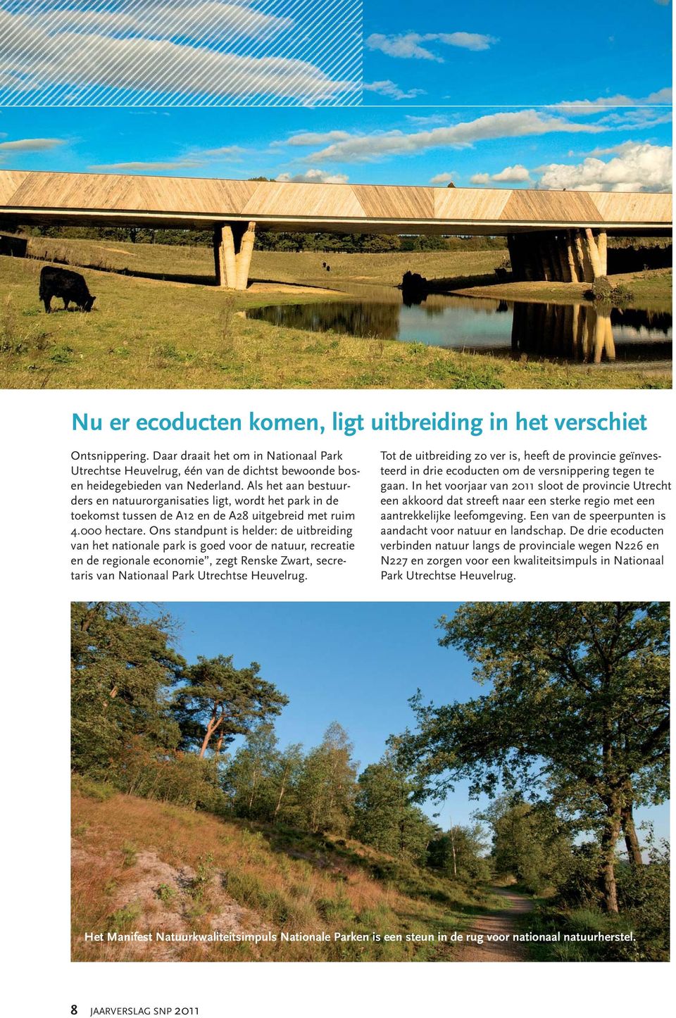 Ons standpunt is helder: de uitbreiding van het nationale park is goed voor de natuur, recreatie en de regionale economie, zegt Renske Zwart, secretaris van Nationaal Park Utrechtse Heuvelrug.