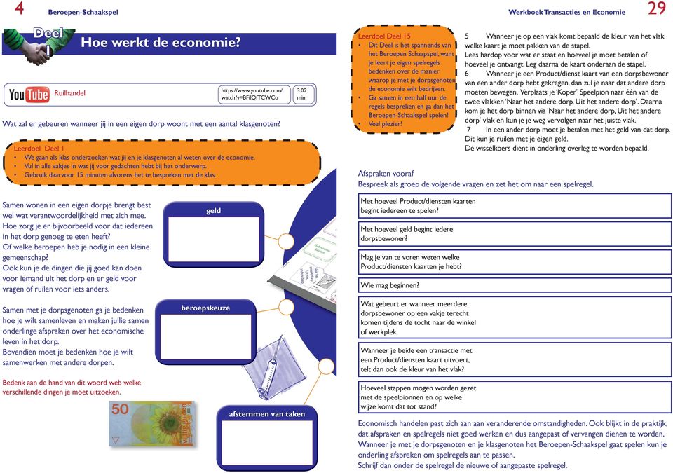 Gebruik daarvoor 15 minuten alvorens het te bespreken met de klas.