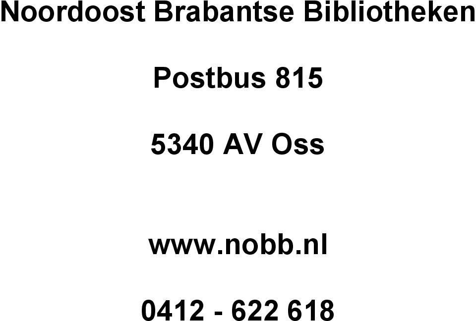 815 5340 AV Oss www.