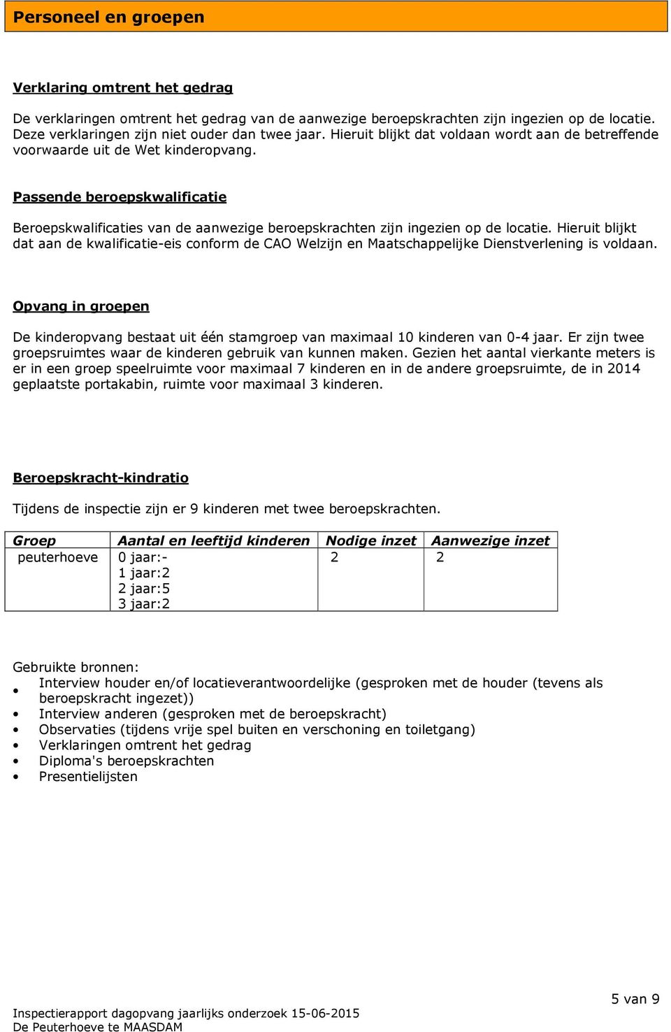 Hieruit blijkt dat aan de kwalificatie-eis conform de CAO Welzijn en Maatschappelijke Dienstverlening is voldaan.