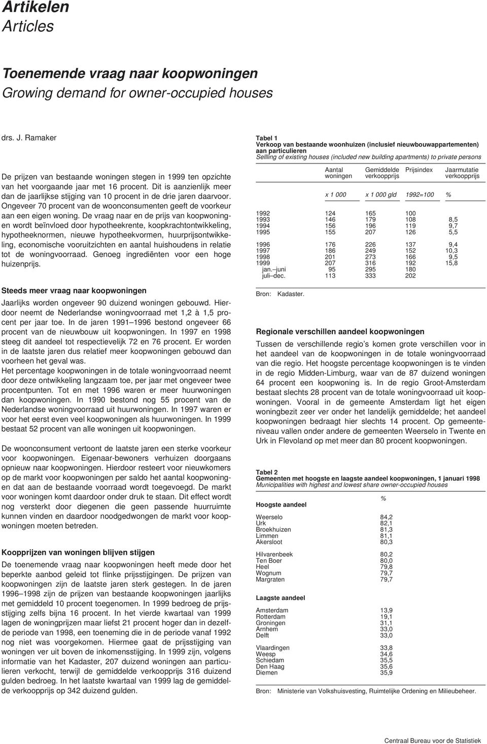 Dit is aanzienlijk meer dan de jaarlijkse stijging van 1 procent in de drie jaren daarvoor. Ongeveer 7 procent van de woonconsumenten geeft de voorkeur aan een eigen woning.