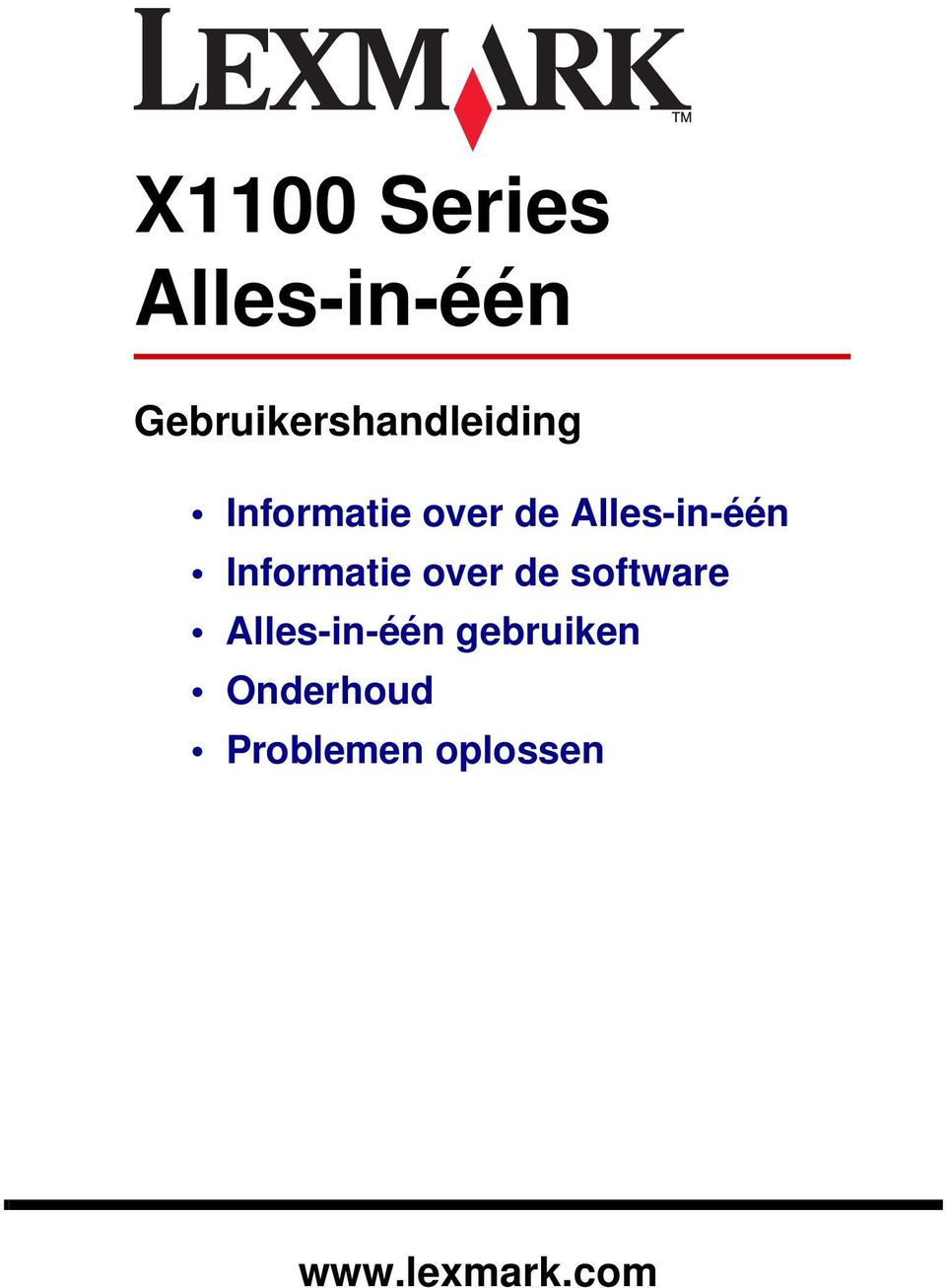 Alles-in-één Informatie over de software