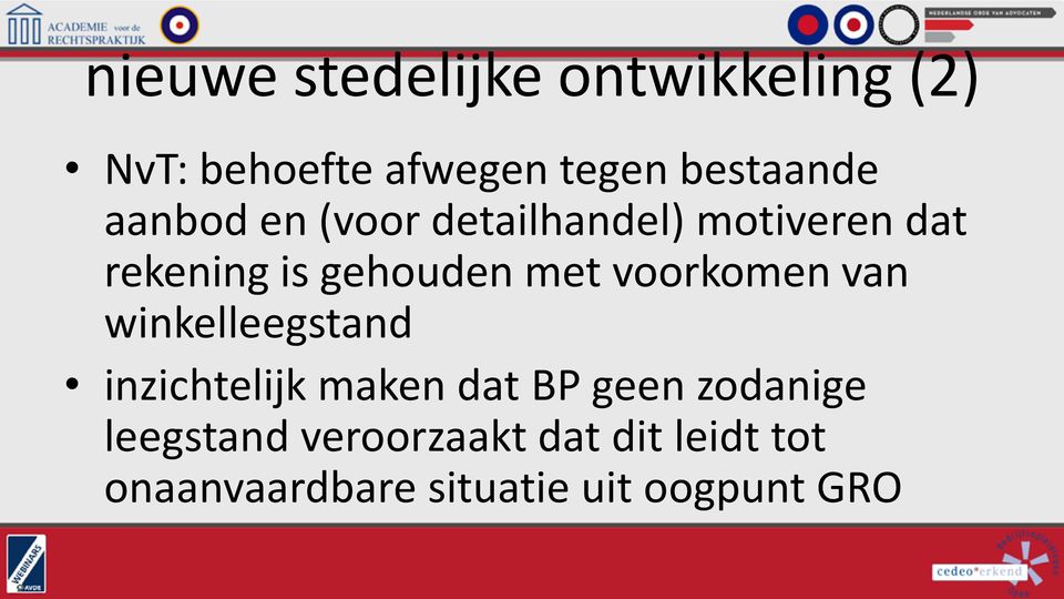 voorkomen van winkelleegstand inzichtelijk maken dat BP geen zodanige