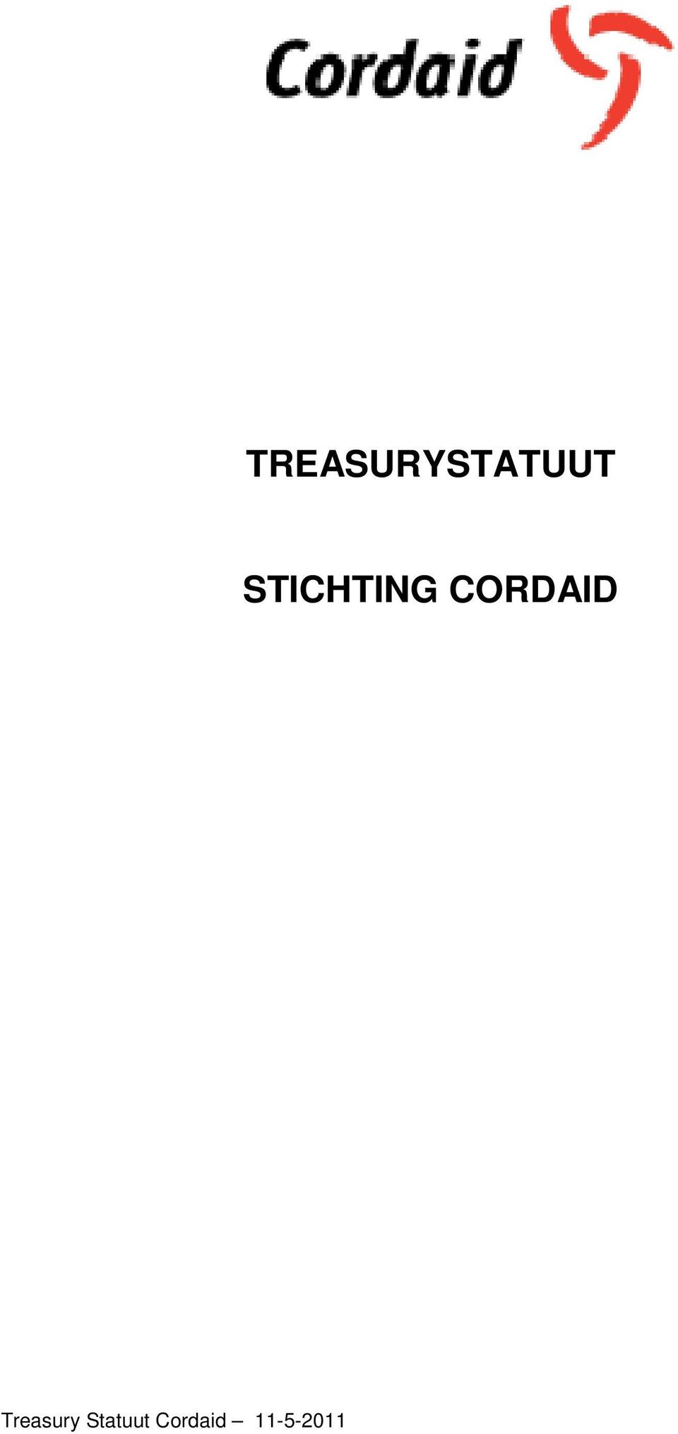 CORDAID Treasury