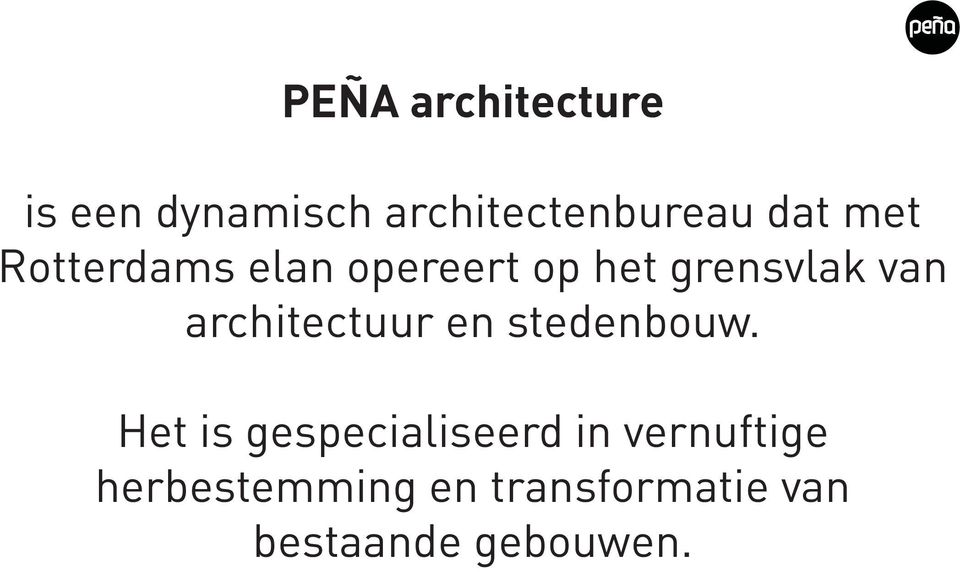 architectuur en stedenbouw.