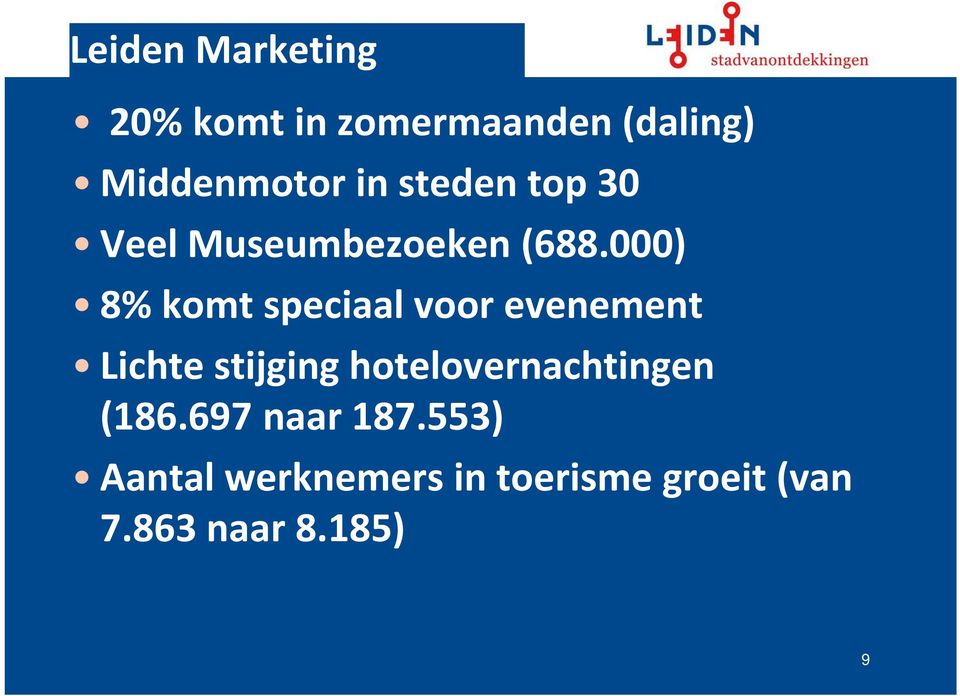 000) 8% komt speciaal voor evenement Lichte stijging