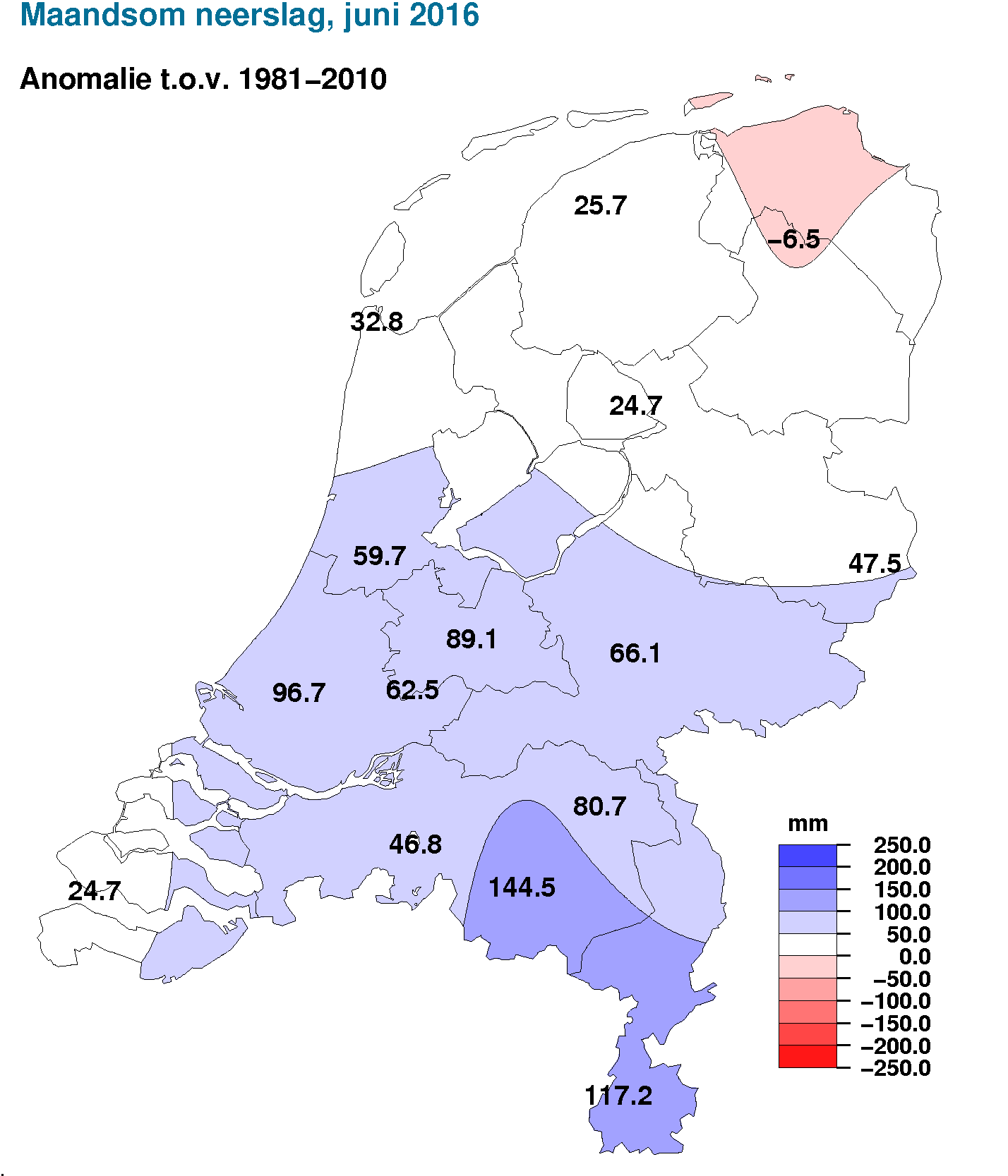 NB. De kaarten zijn gebaseerd op een automatische interpolatie van gegevens van individuele meetstations zonder additionele klimatologische kennis.