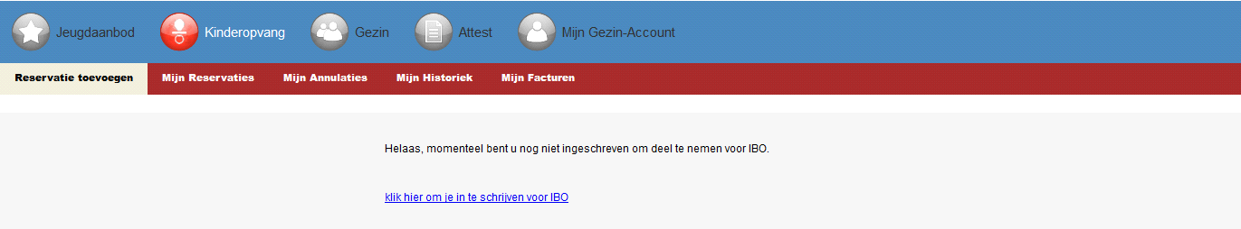 BESTAANDE GEZIN-ACCOUNT WIJZIGEN OM GEBRUIK TE MAKEN VAN IBO SCOEBIDOE Heb je al een gezin-account in TicketGang omdat je bijvoorbeeld reeds gebruik maakte van het speelplein-, jeugd- of sportaanbod,