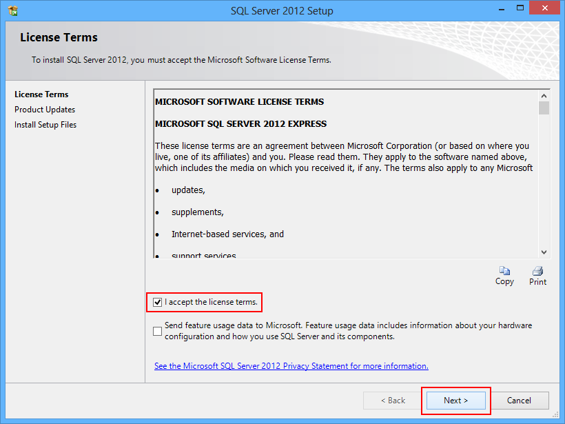 Versie: 2012120303 Pagina 2 van 7 SQL Server Installation Center Klik met uw linkermuisknop indien nodig op Installation (links in het venster).