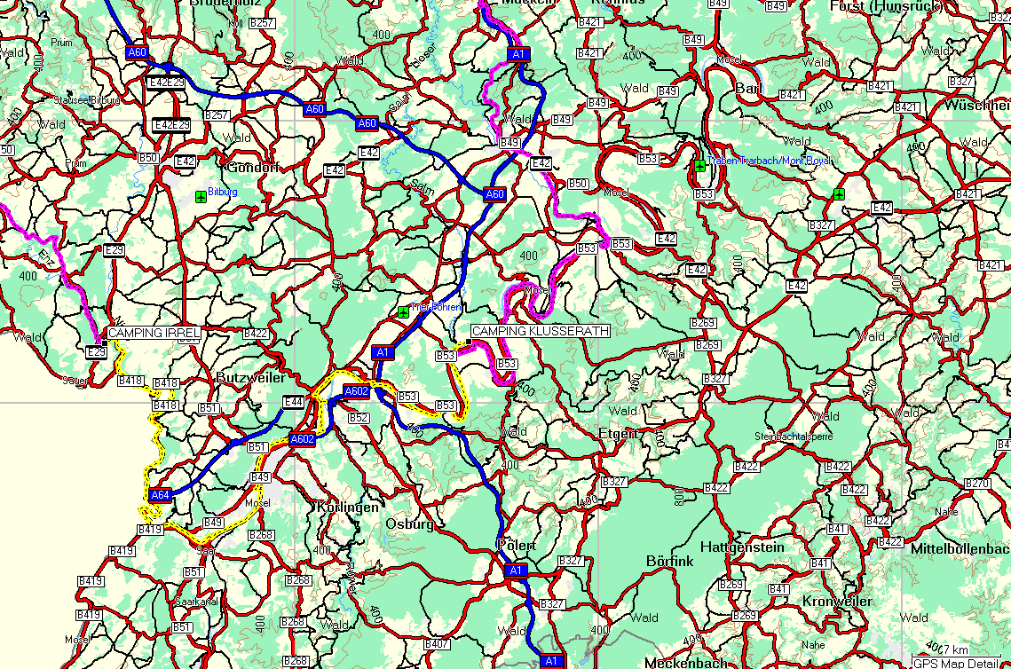 Hoogte (m) Klüsserath - Irrel 23-05-09 700 650 600 550 500 450 400 350 300