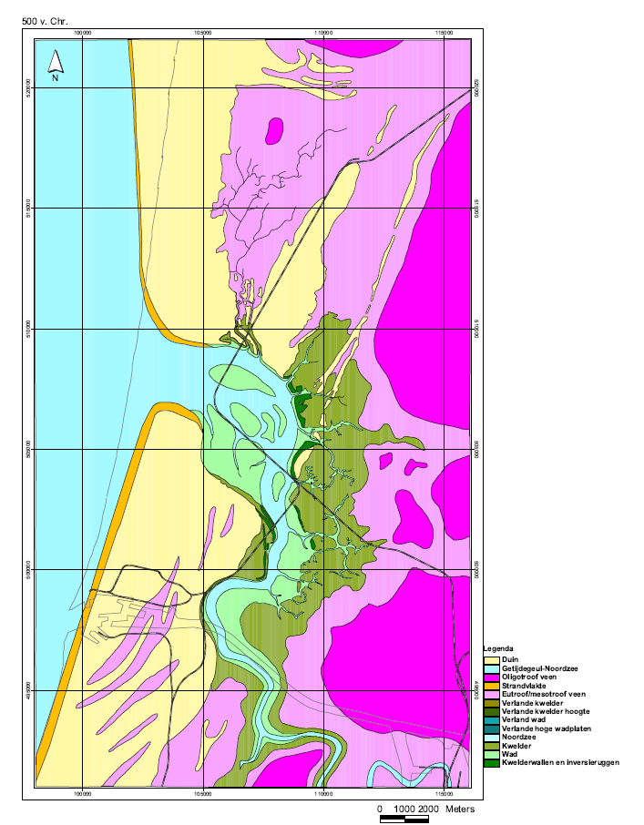 BIAXiaal 533 2 Figuur 4 Paleogeografische kaart van het Oer-IJ estuarium rond