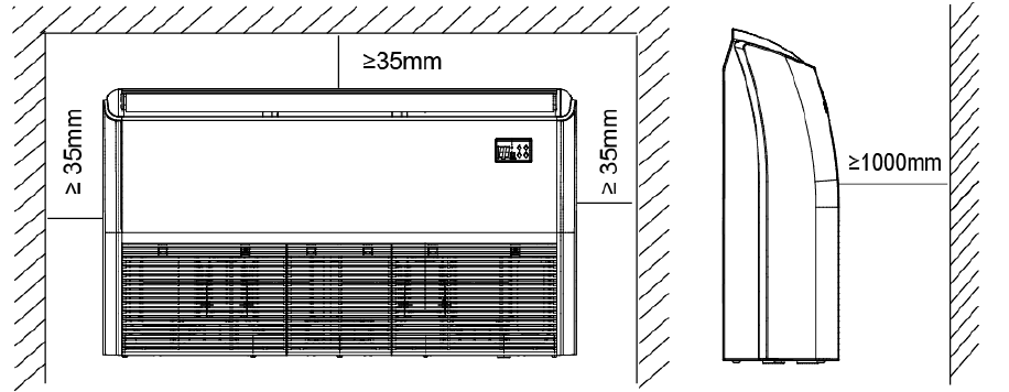 Type unit A B C D E WAF-18/24IN-ECO 1068mm 675mm 235mm 983mm 220mm