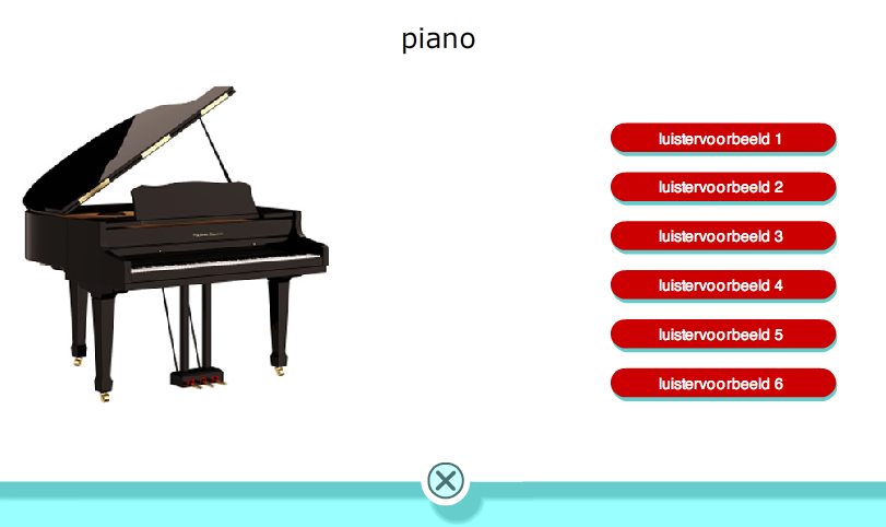 Instrumenten Trainen Klik (in Xtra-menu) waardoor lijst met instrumenten verschijnt.