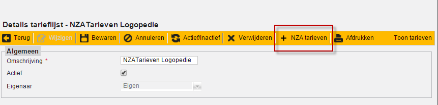 5 Zelfbetalers (Fysio, OT, Ergo & Logo) en doorvoeren NZA Tarieven (Logo) Voor 2016 zullen de tarieven nog moeten worden ingevoerd voor de patiënten die zelf hun factuur krijgen.