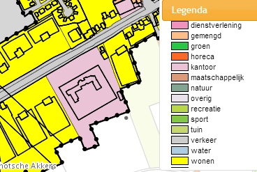 In het bestemmingsplan Enscht 2008 van de gemeente Tilburg heeft het perceel de bestemming Kantren.