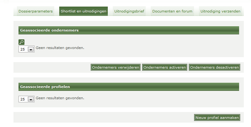 Uiterste indieningsdatum en datum van de openingszitting zijn gelijk.