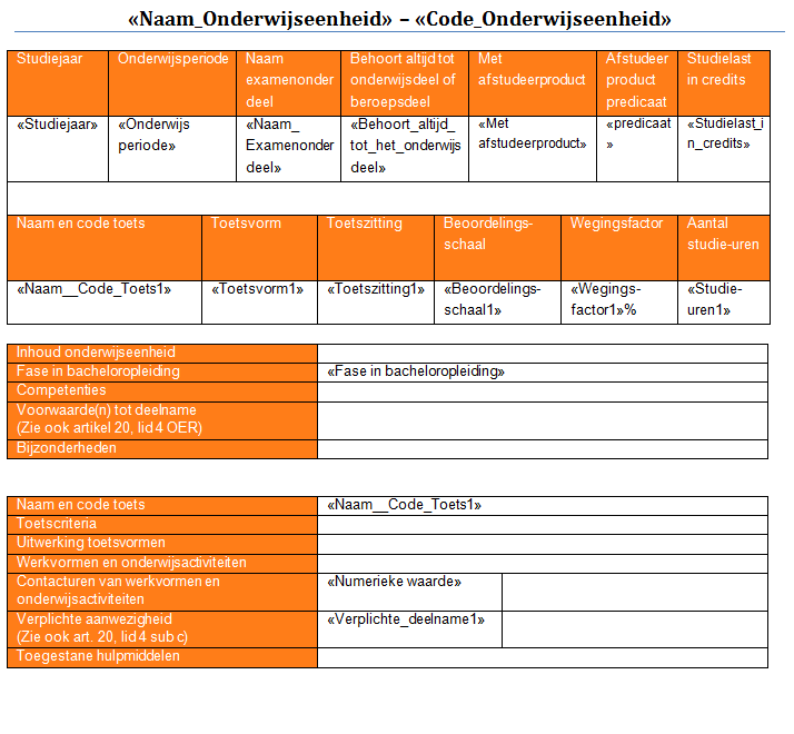 Duaal jaar 3 en 4 1 toets Duaal jaar 1 meerdere