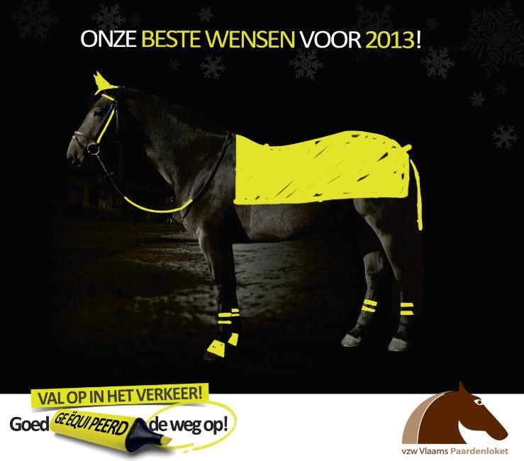 Campagnes vzw Vlaams Paardenloket Val op in het verkeer Goed geequipeerd de