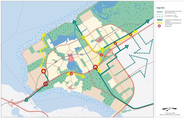 Chw bestemmingsplan Oosterwold Figuur 5.5 Ligging van de Ecologische Hoofdstructuur, ter hoogte van het plangebied Oosterwold (bron www.flevoland.nl).