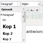 URL: Of: plak hierin de gewenste hyperlink, bv. http://www.website.nl Of: klik op +Menu, selecteer het betreffende Menu en het betreffende menu-item waarnaar je wilt linken [Invoegen].