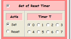 In regel 6 voer je nog een conditie van de Timers in. Klik links bij (lijn 6) op. Klik in het nieuwe kader op.