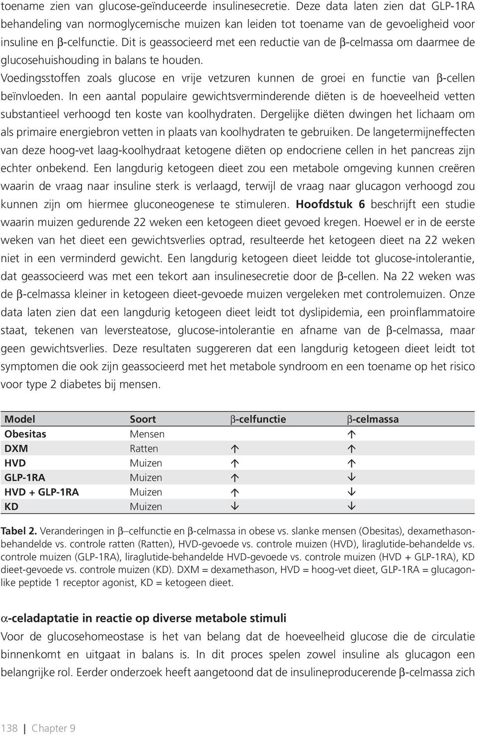 Dit is geassocieerd met een reductie van de β-celmassa om daarmee de glucosehuishouding in balans te houden.