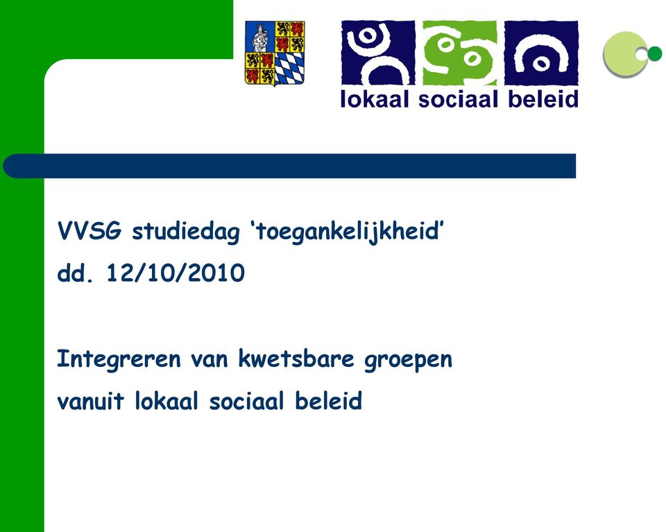 12/10/2010 Integreren van