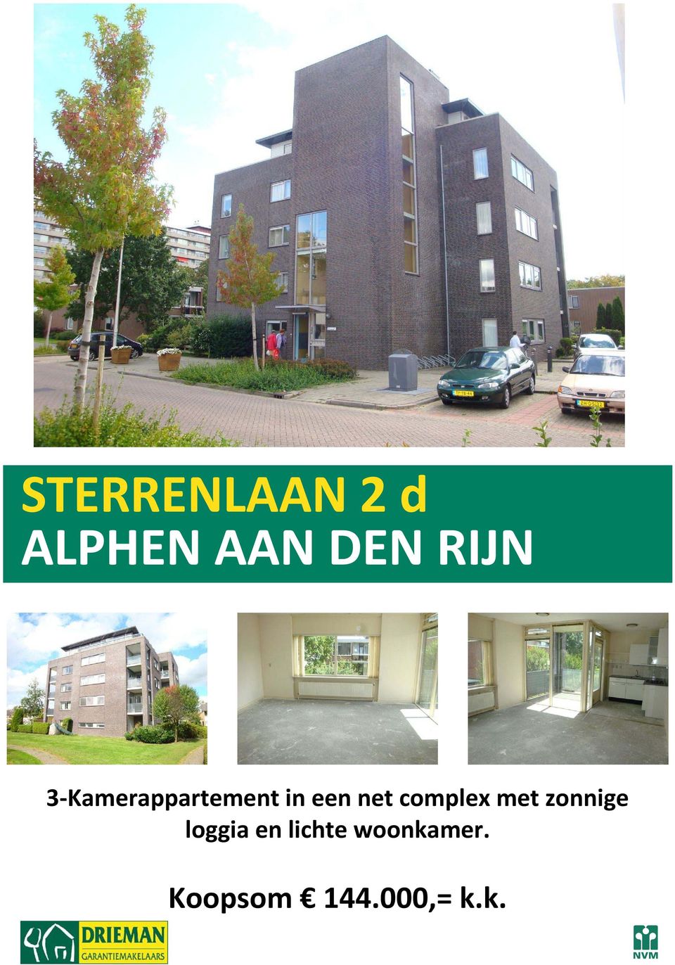 net complex met zonnige loggia en