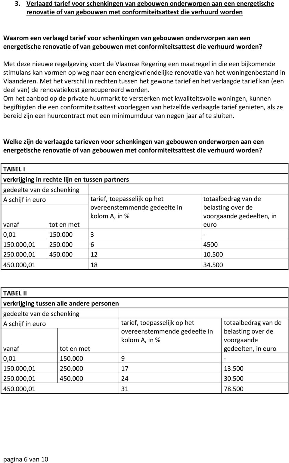 Met deze nieuwe regelgeving voert de Vlaamse Regering een maatregel in die een bijkomende stimulans kan vormen op weg naar een energievriendelijke renovatie van het woningenbestand in Vlaanderen.