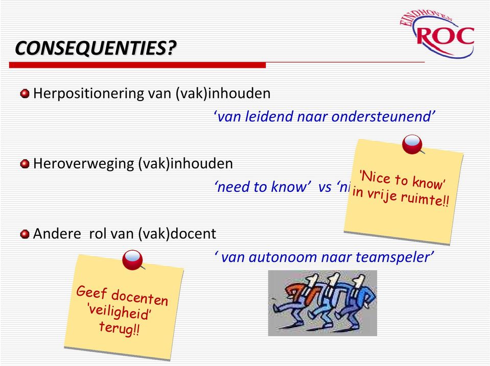 ondersteunend Heroverweging (vak)inhouden Nice to know in vrije