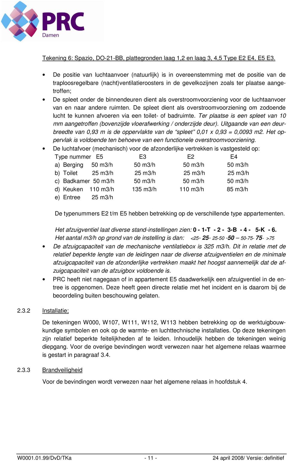 binnendeuren dient als overstroomvoorziening voor de luchtaanvoer van en naar andere ruimten.