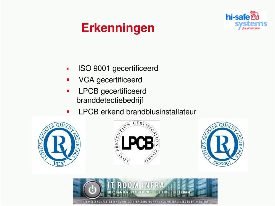 gecertificeerd LPCB