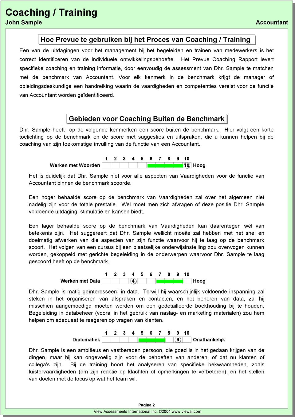 Sample te matchen met de benchmark van.