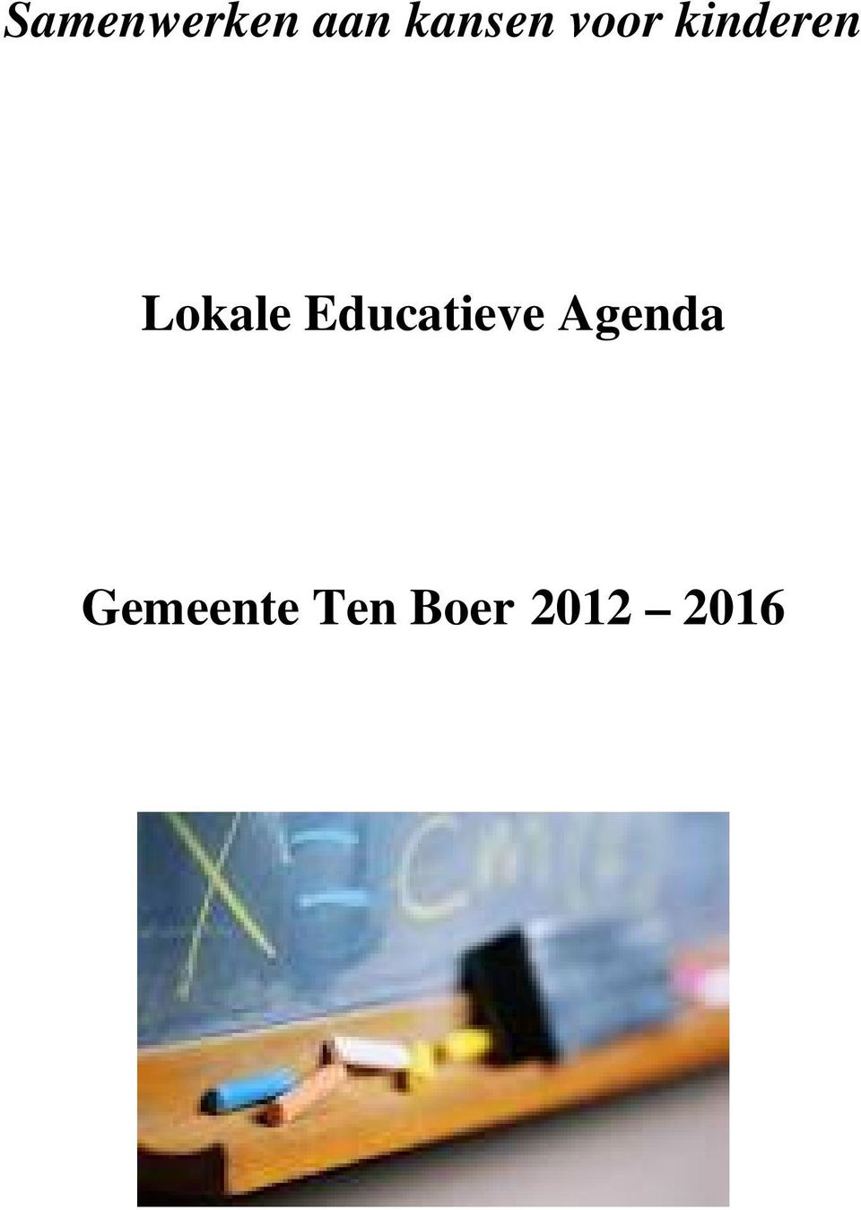 Educatieve Agenda