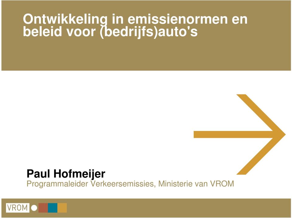 Paul Hofmeijer Programmaleider