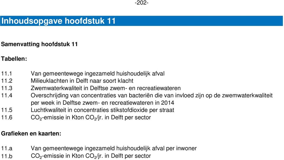 4 Overschrijding van concentraties van bacteriën die van invloed zijn op de zwemwaterkwaliteit per week in Delftse zwem- en recreatiewateren in 2014 11.
