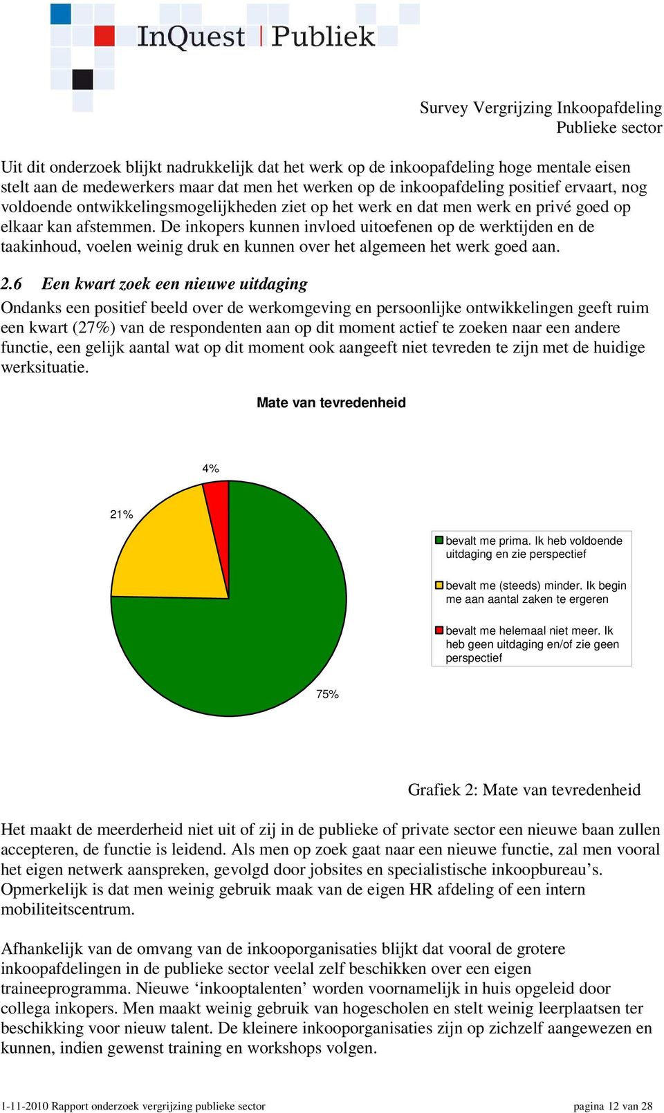 De inkopers kunnen invloed uitoefenen op de werktijden en de taakinhoud, voelen weinig druk en kunnen over het algemeen het werk goed aan. 2.