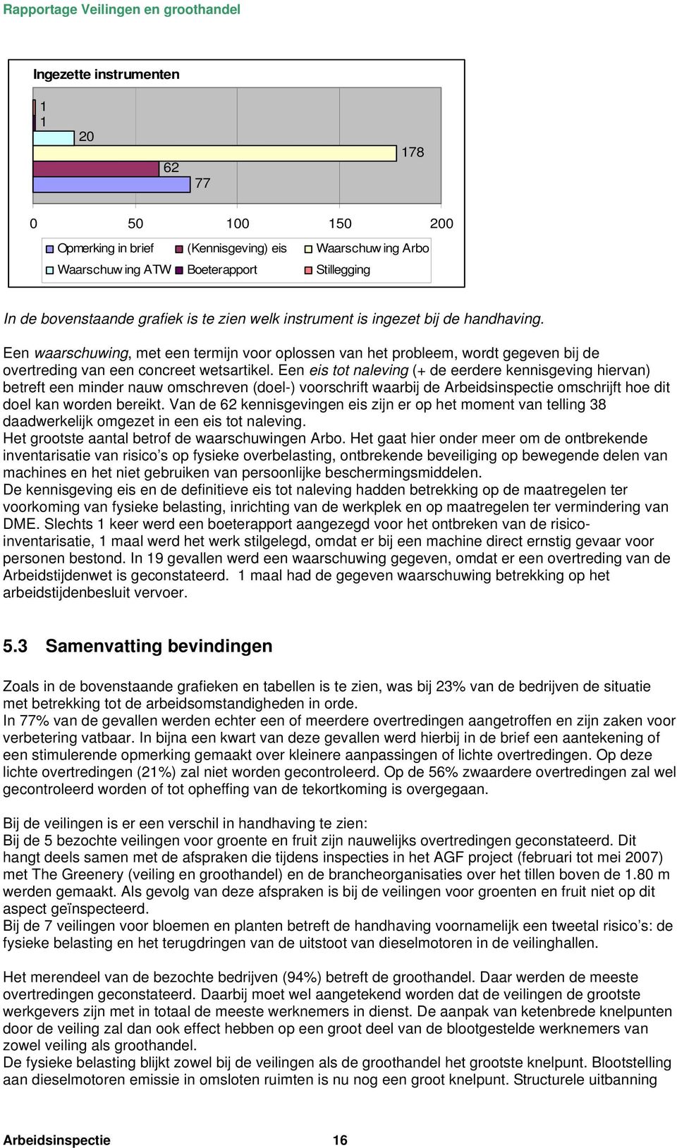 Een eis tot naleving (+ de eerdere kennisgeving hiervan) betreft een minder nauw omschreven (doel-) voorschrift waarbij de Arbeidsinspectie omschrijft hoe dit doel kan worden bereikt.