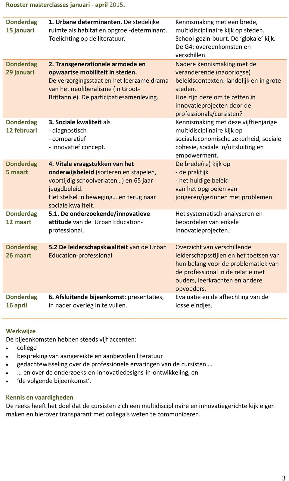 De participatiesamenleving. 3. Sociale kwaliteit als - diagnostisch - comparatief - innovatief concept. 4.