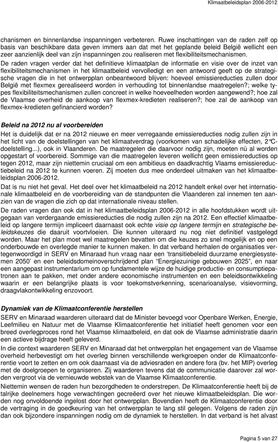 flexibiliteitsmechanismen.