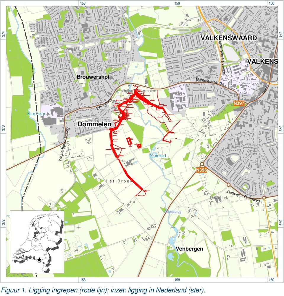 l 373 Dommelsedijk H e t B r o e k N396 Deelshurk Zuidelijke Randweg Victoriebrug 372 372 8