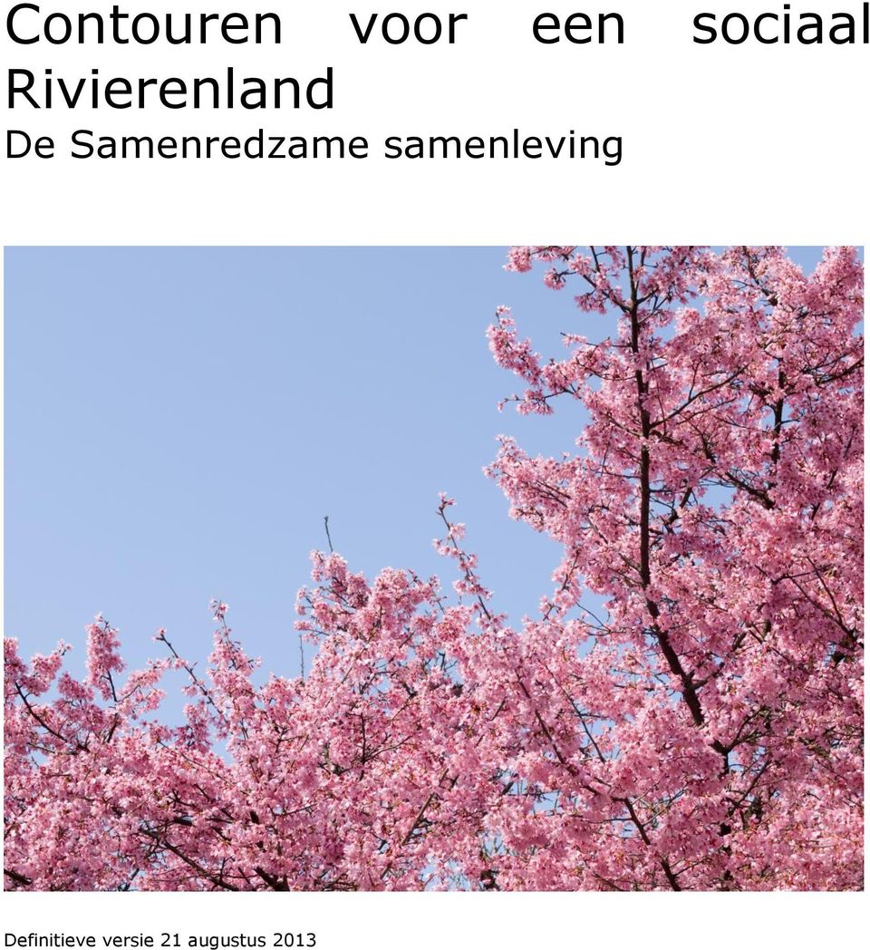 Samenredzame samenleving