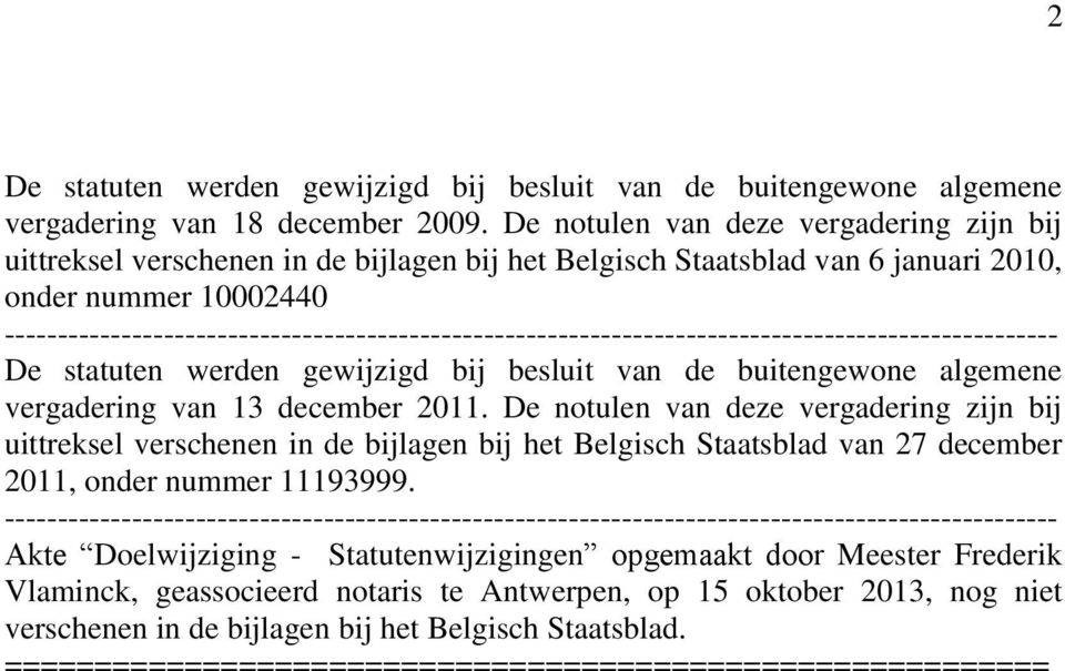 vergadering van 13 december 2011.