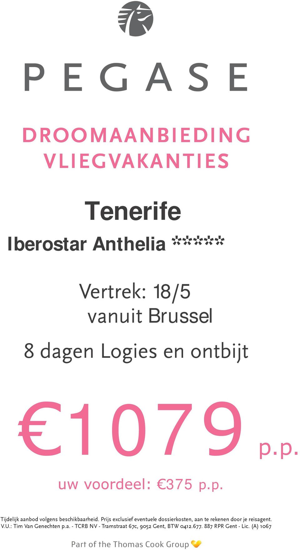 Brussel 8 dagen Logies en ontbijt 1079 p.